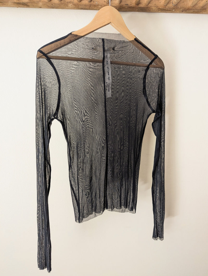 Slash Neck Mesh Long Sleeve sula boston boutique gift shop small business sowa 