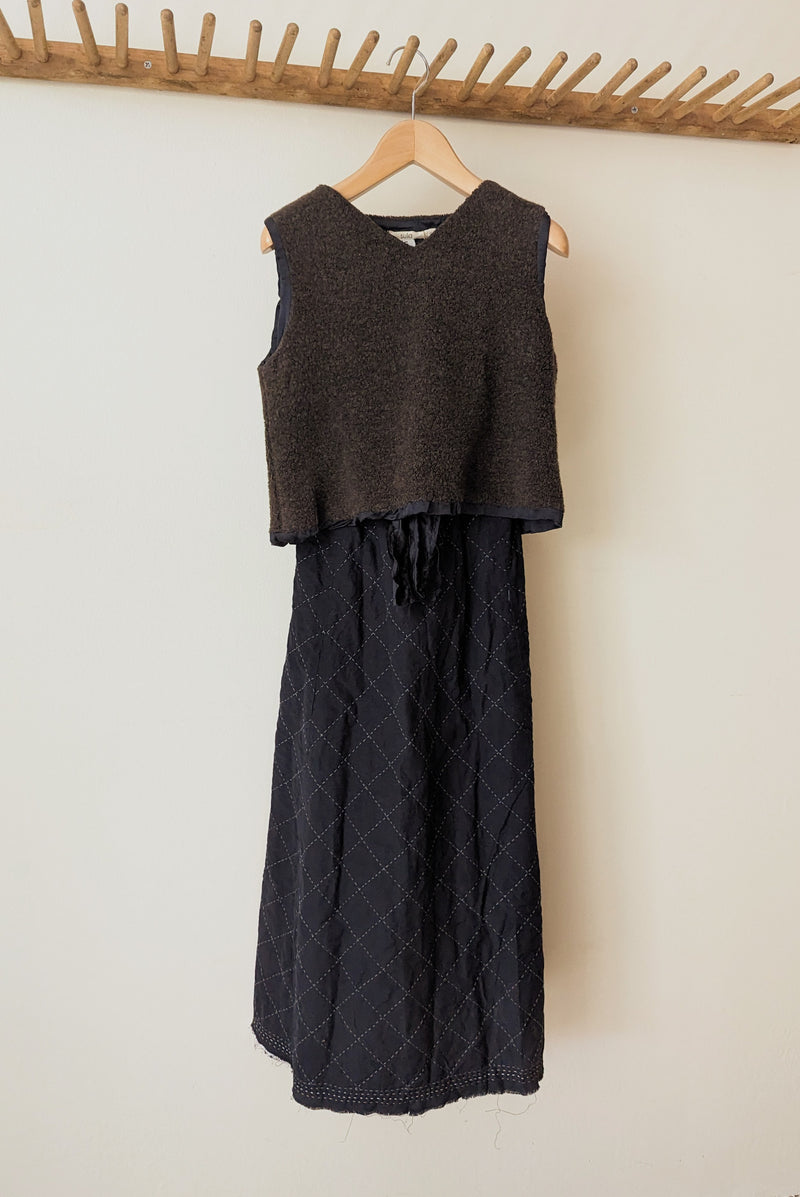 Quilted skirt sula boston boutique gift shop small business sowa small batch designer clothing