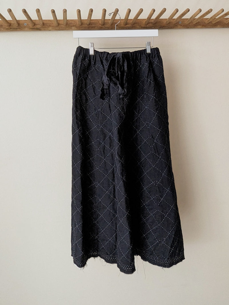 Quilted skirt sula boston boutique gift shop small business sowa small batch designer clothing