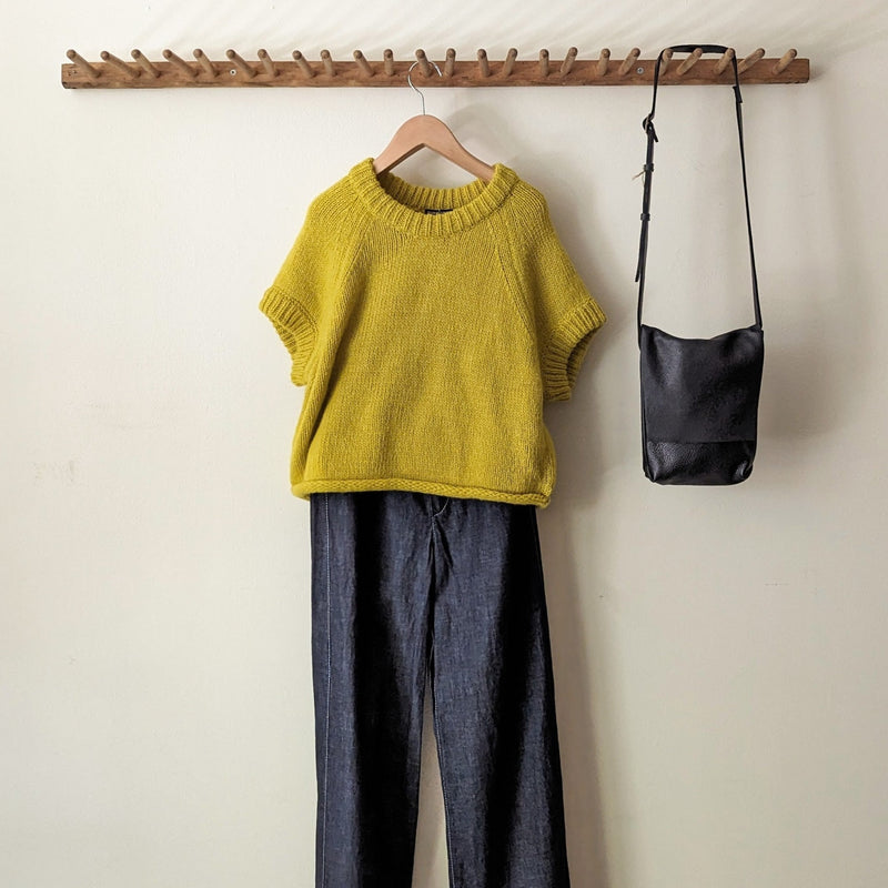 Lemon Pullover Sweater Susanne Bommer Stitch and Tickle small business gift shop sowa boston 