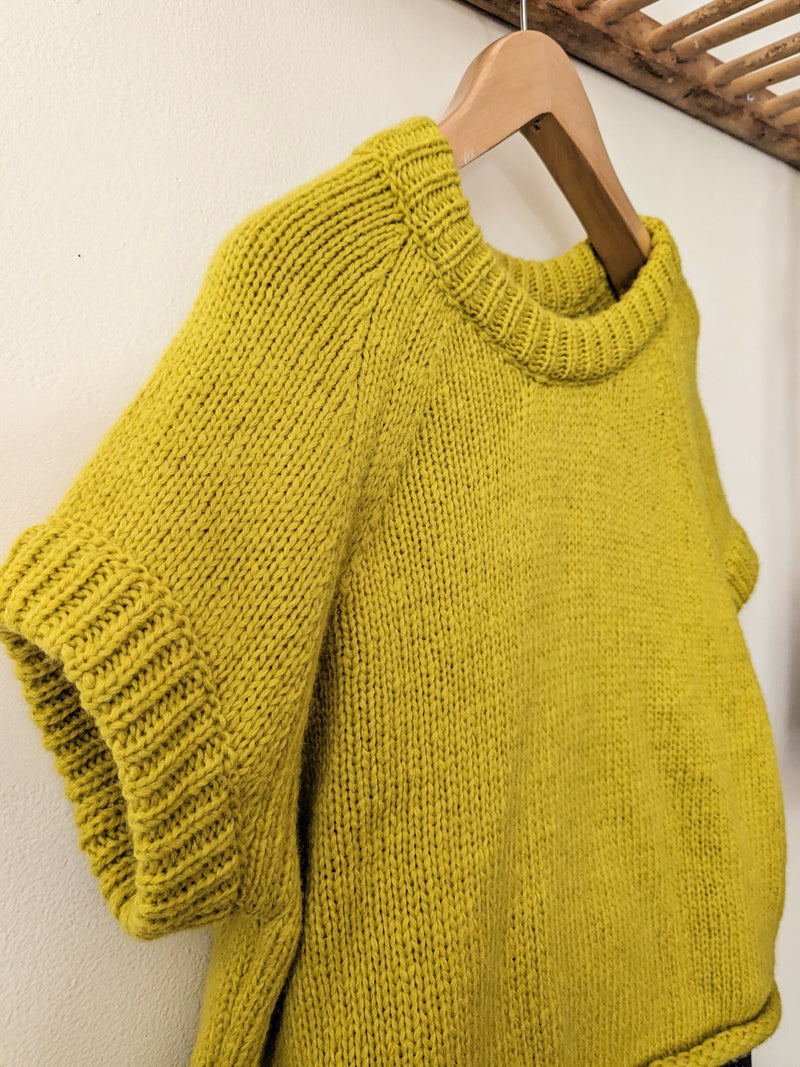 Lemon Pullover Sweater Susanne Bommer Stitch and Tickle small business gift shop sowa boston 