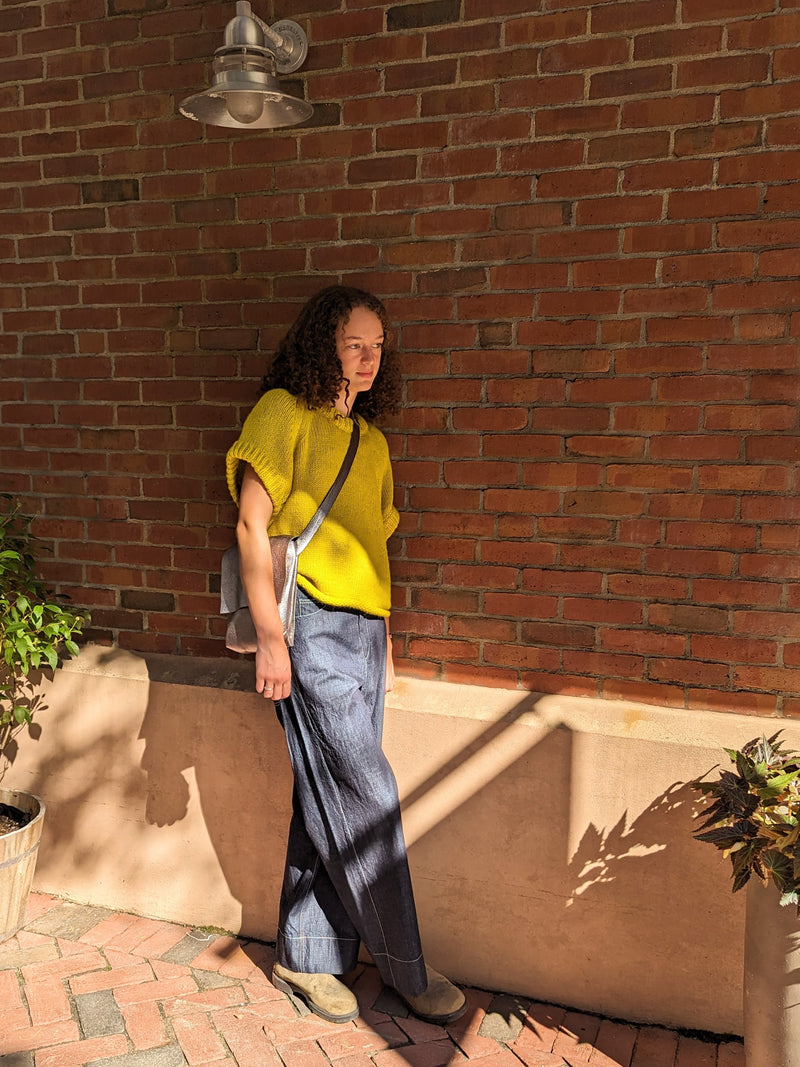 Lemon Pullover Sweater Susanne Bommer Stitch and Tickle small business gift shop sowa boston 