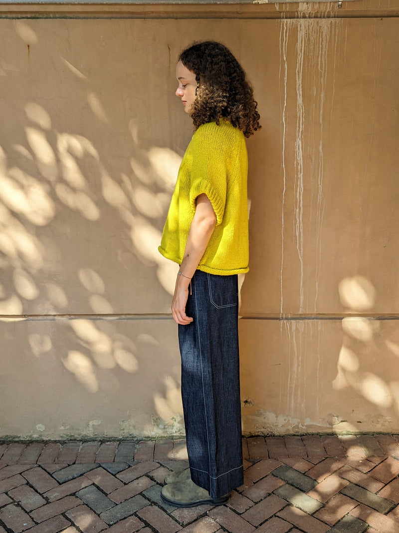 Lemon Pullover Sweater Susanne Bommer Stitch and Tickle small business gift shop sowa boston 