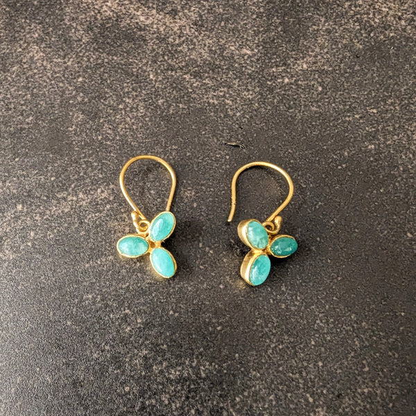 Green Chalcedony  Earrings River Song jewelry shop boston sowa boutique small business gift store