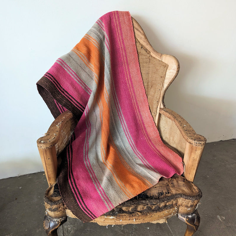 Vintage Peruvian Rug runner Frazada. Shop Boston SOWA Gift store boutique carpet 