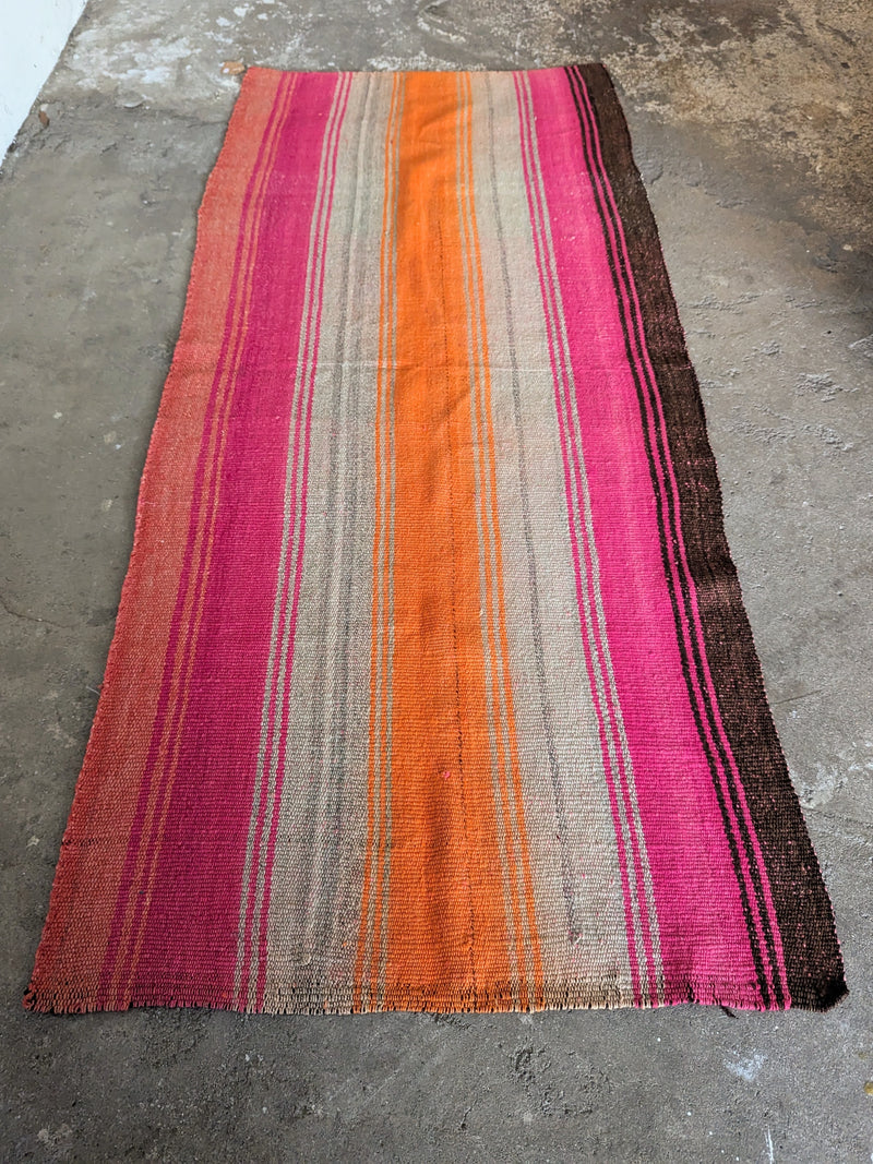 Vintage Peruvian Rug runner Frazada. Shop Boston SOWA Gift store boutique carpet 