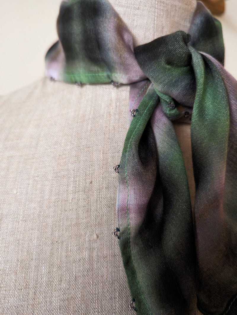 Chan Luu cashmere and silk bandana scarf dark forest shop boston sowa apparel gift shop boutique small business