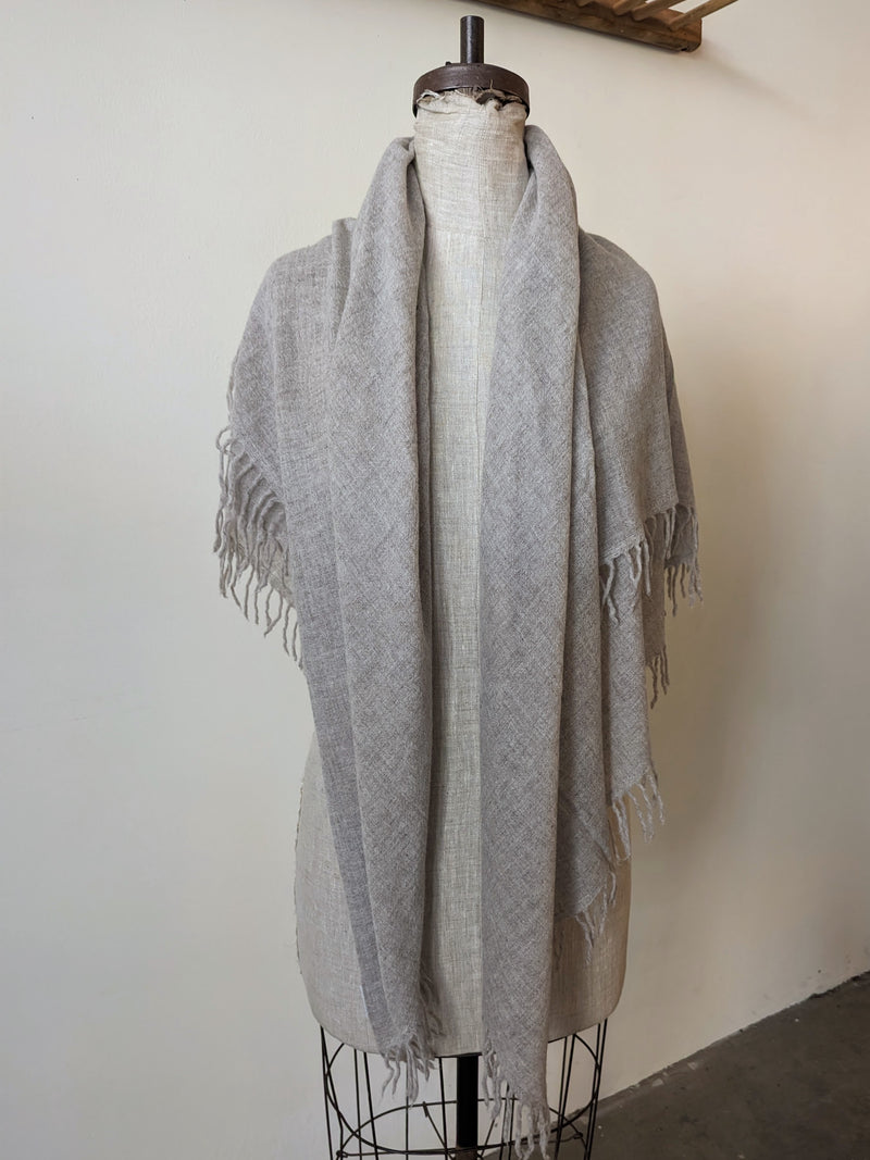 Chan Luu cashmere silk scarf pebble grey small business gift shop boutique store sowa bosston 