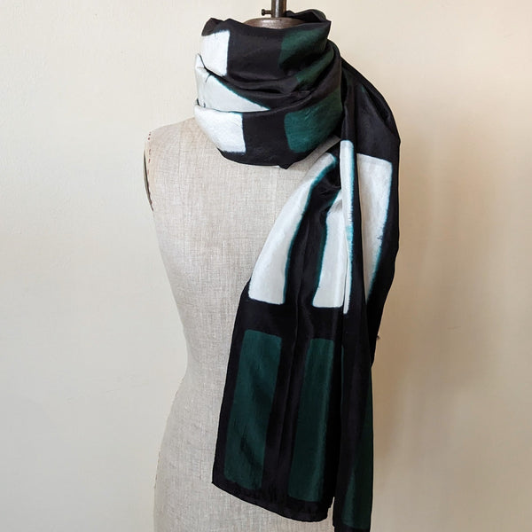 Denovembre silk scarf Ensemble shop boston sowa small business gift store boutique