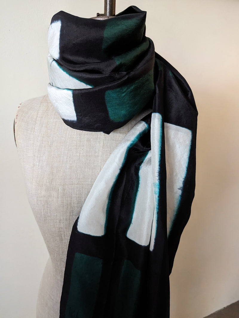 Denovembre silk scarf Ensemble shop boston sowa small business gift store boutique