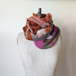 Tamaki Niime wool cotton small root shawl scarves Made in Japan Shop Boston
