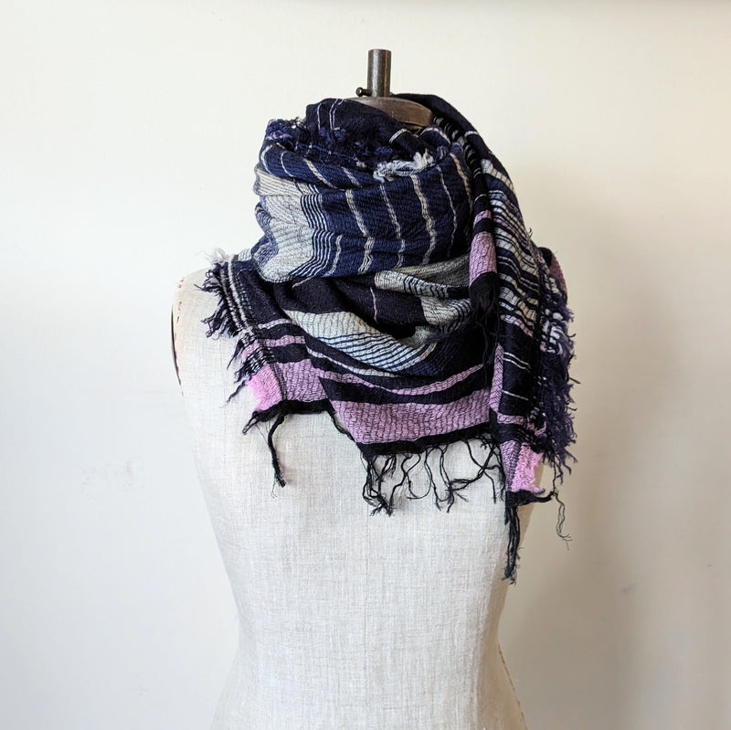 Tamaki Niime wool cotton small root shawl scarves Made in Japan Shop Boston