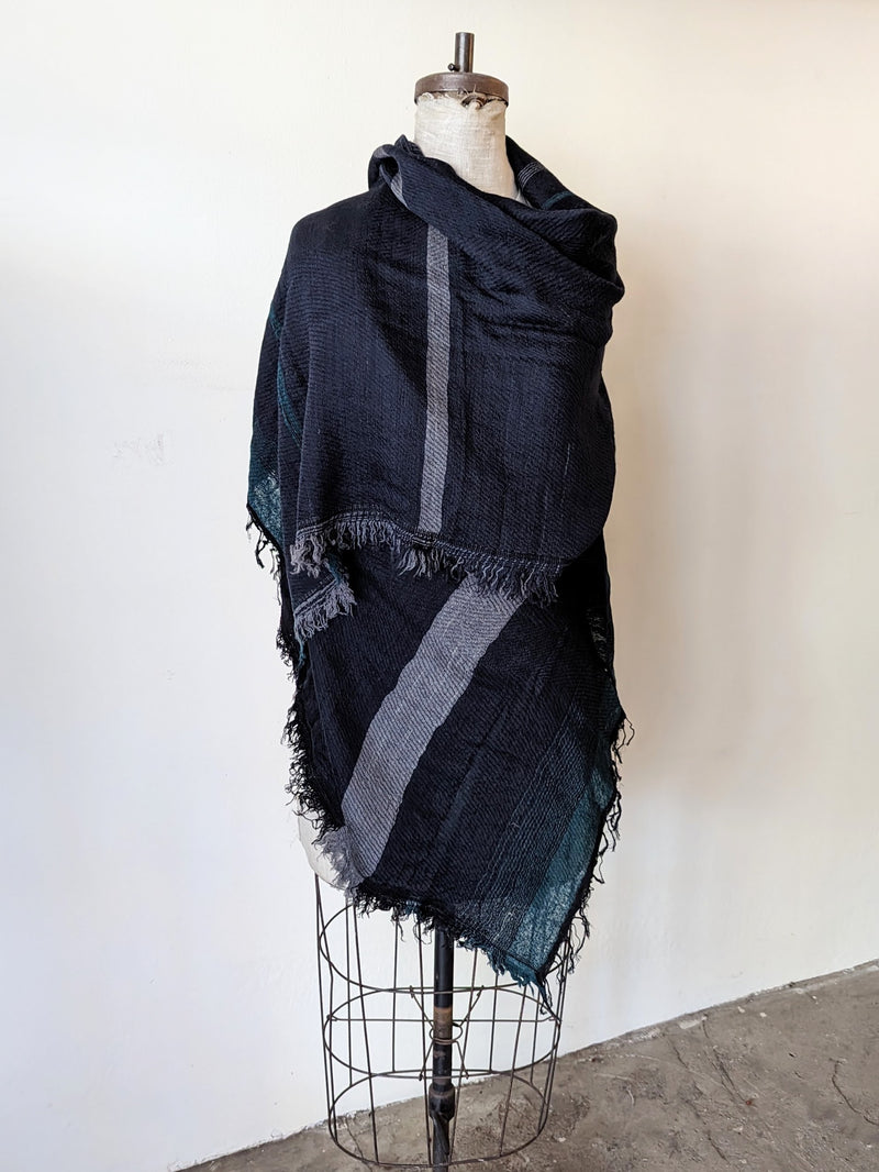 Tamaki Niime wool cotton small root shawl scarves Made in Japan Shop Boston