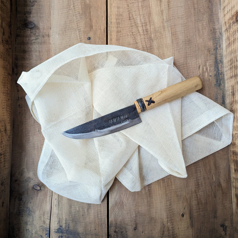 Natural cotton knife wipe towel Japan boston market small business gift shop sowa