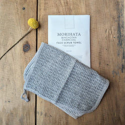 Binchotan Charcoal Face Scrub Towel Morihata Japan Boston sowa small business gift shop