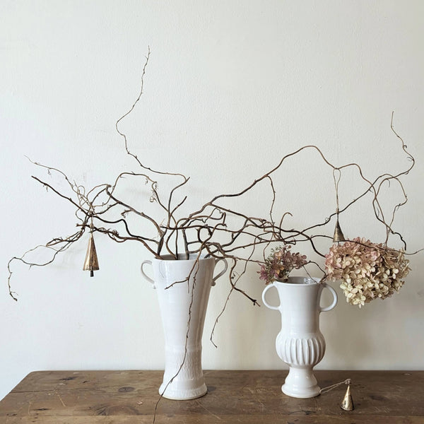 White Pedestal Vase