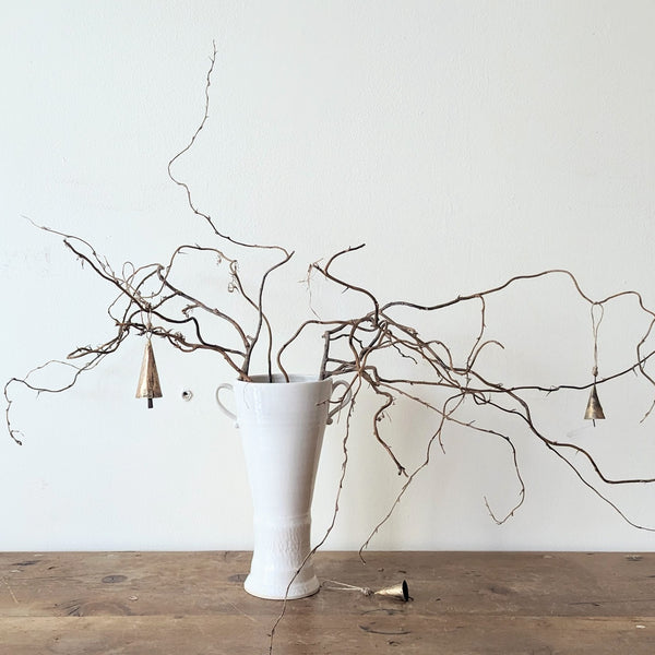 White Pedestal Vase