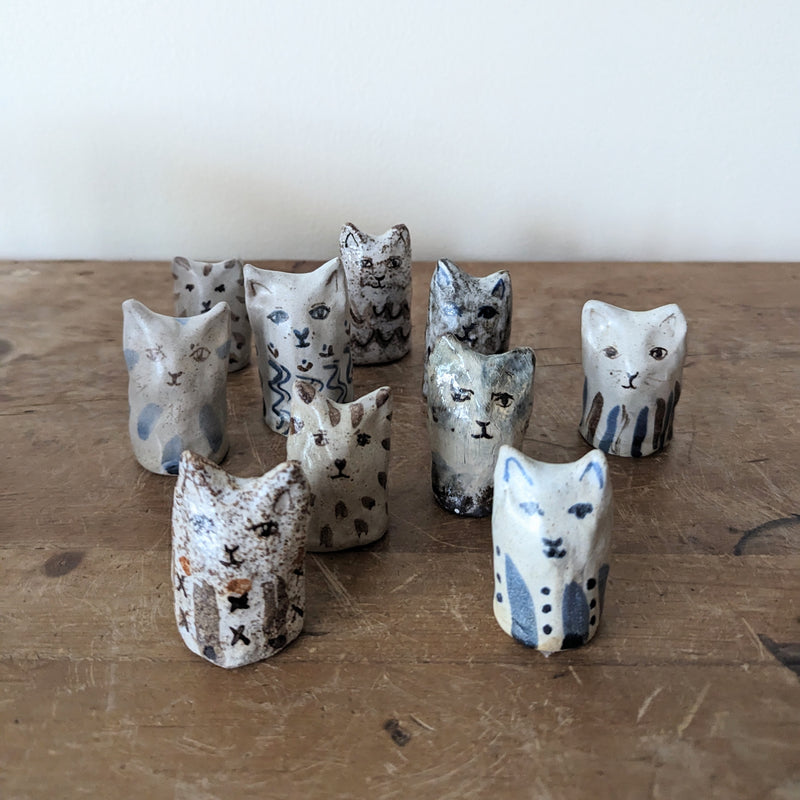 charlotte salt handmade ceramic cat sculpture sowa boston pottery gift shop 
