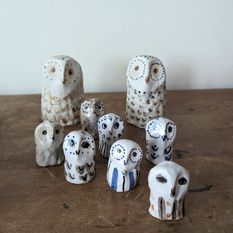charlotte salt handmade ceramic owl sculpture sowa boston pottery gift shop