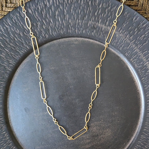 Julie Cohn Gustav link gold chain necklace  sowa Boston shop jewelry store gift shop boutique 