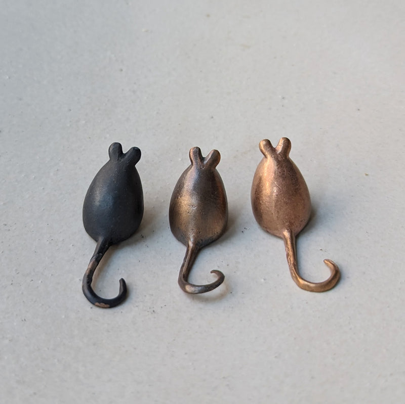 Tiny Japanese Handmade bronze mouse sculptures shop boston sowa gift store gifts