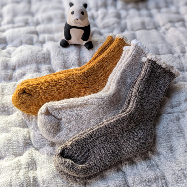Lisa B. Cashmere Wool Socks Boston shop gift store sowa boutique small business baby socks