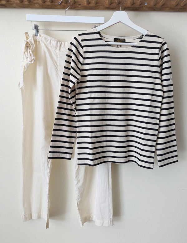 Le Mont Saint Michel French Breton striped cotton Tilda Long Sleeve T-shirt mariniere top Sowa Boston gift shop fashion boutique store