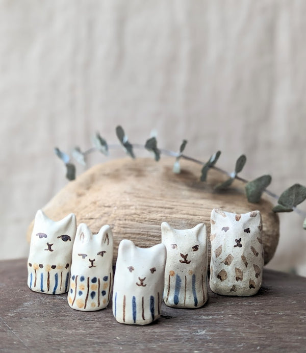 charlotte salt handmade ceramic cat sculpture sowa boston pottery gift shop sowa tiny boutique