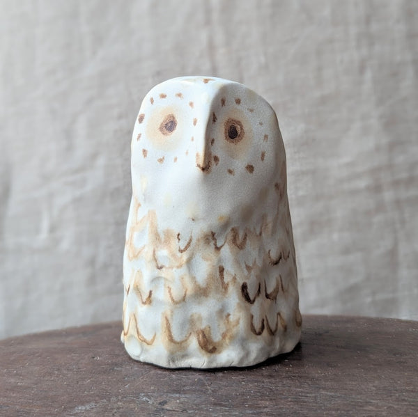 charlotte salt handmade ceramic owl XL hand painted sculpture sowa boston pottery gift shop boutique 