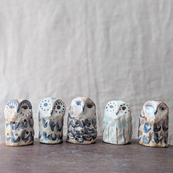 charlotte salt handmade ceramic owl sculpture sowa boston pottery gift shop clay boutique
