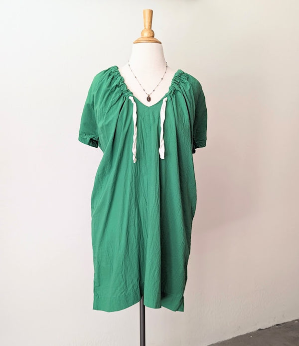 Uzi NYC Vali Cotton Green Dress Shop Boston sowa small business gift shop boutique store