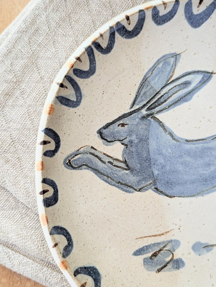 charlotte salt handmade circle ceramic rabbit sculpture sowa boston pottery gift shop boutique 