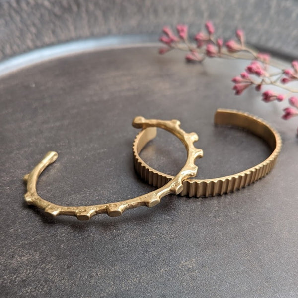 Julie Cohn Fortress Bronze cuff. Shop Boston bracelet sowa boutique gift shop independent business
