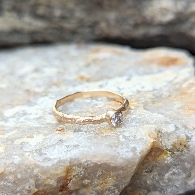 Sarah Swell 14k Gold ring stacking wedding engagement bridal band diamond shop boston sowa jewelry store boutique gift shop nature inspired vine