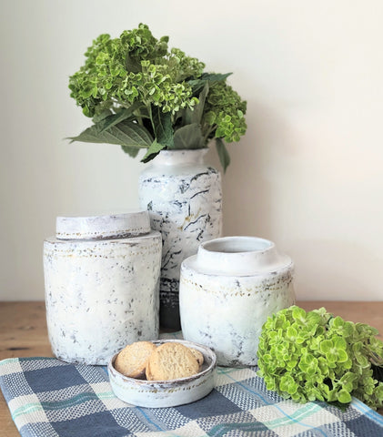 Handmade Ceramic Jar with Lid - Thumbnail 3