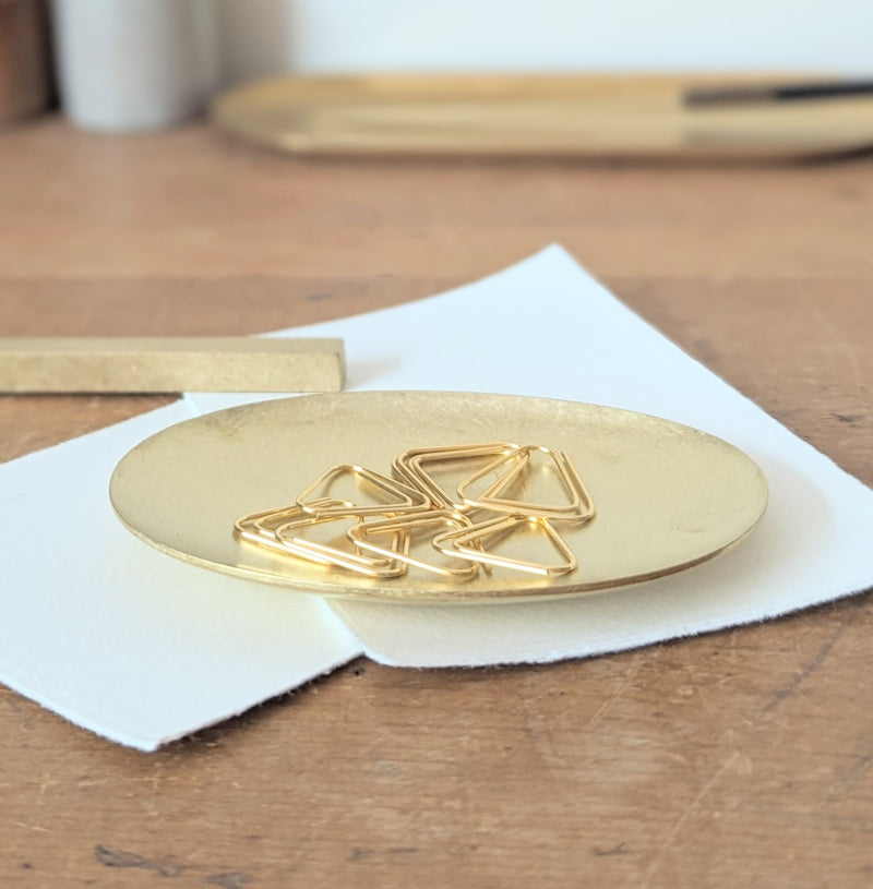 Picus Japanese Brass oval tray made in Japan gift shop boston sowa boutique woman owned small business gifts for him