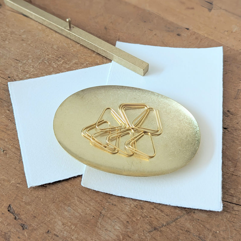 Picus Japanese Brass oval tray made in Japan gift shop boston sowa boutique woman owned small business gifts for him