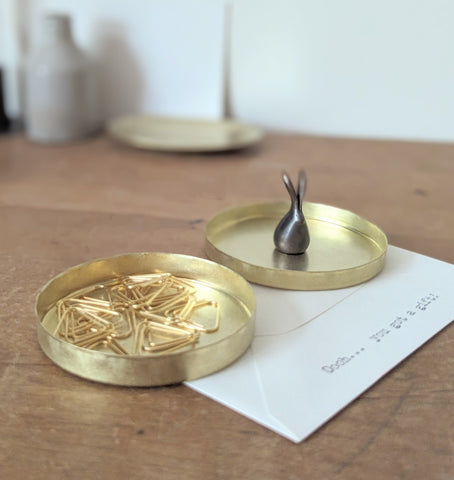 Small Brass Round Box - Thumbnail 4