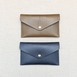 Woolly Made Clutch Leather Wallet Sowa Boston Small Business Gift Shop Boutique unisex mens gifts 