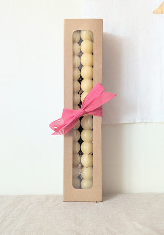 Tall Handmade Beeswax Candles - Natural Bauble - Thumbnail 5