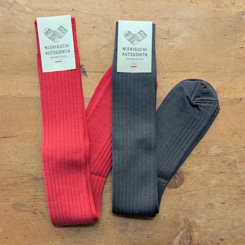 Nishiguchi Kutsushita Long Hose Silk socks sowa boston small business boutique gift shop