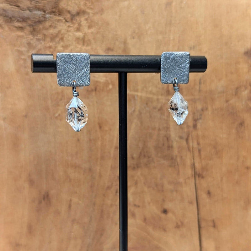 Heather Guidero boston boutique handmade sterling silver earrings Herkimer diamonds gift shop jewelry store sowa