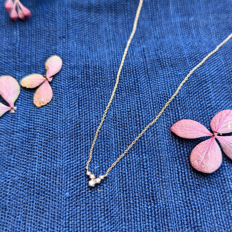 n+a new york jewelry diamond necklace 14k recycled gold handmade in brooklyn NYC shop Boston sowa gift store boutique sustainable