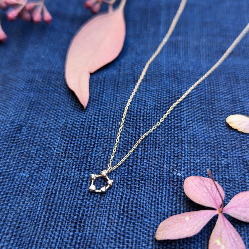 n+a new york jewelry diamond necklace 14k recycled gold handmade in brooklyn NYC shop Boston sowa gift store boutique sustainable