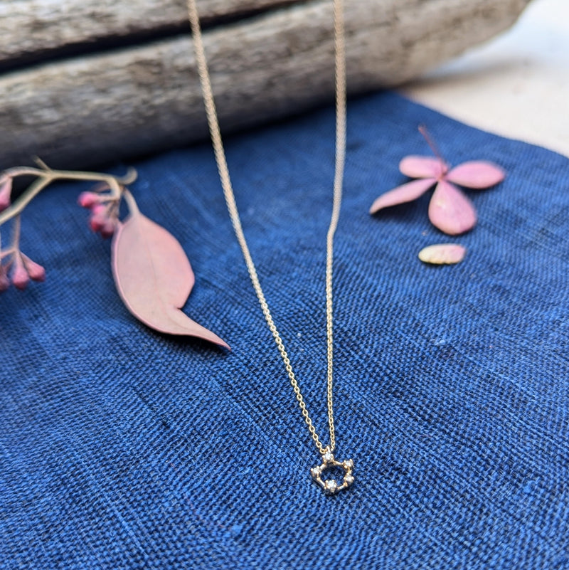 n+a new york jewelry diamond necklace 14k recycled gold handmade in brooklyn NYC shop Boston sowa gift store boutique sustainable