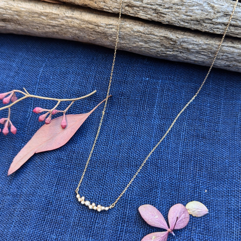 n+a new york jewelry diamond necklace 14k recycled gold handmade in brooklyn NYC shop Boston sowa gift store boutique sustainable