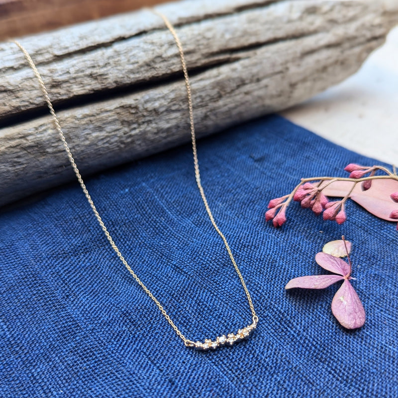 n+a new york jewelry diamond necklace 14k recycled gold handmade in brooklyn NYC shop Boston sowa gift store boutique sustainable