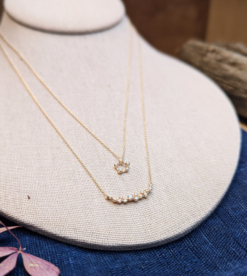n+a new york jewelry diamond necklace 14k recycled gold handmade in brooklyn NYC shop Boston sowa gift store boutique sustainable