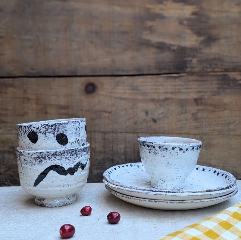 Florence Penault ceramic small bowls cups mugs SoWA Boston hand made gift shop boutique gold