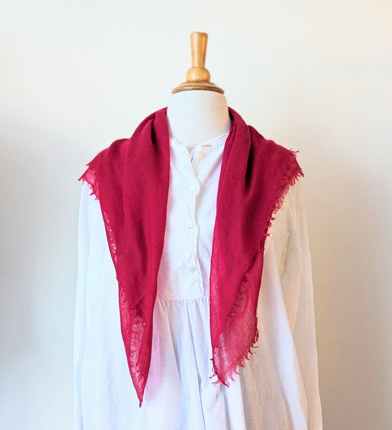 Meg cohen Cashmere whisper featherweight lightweight square neckerchief bandana foulard scarf SoWA shop Boston boutique gift store